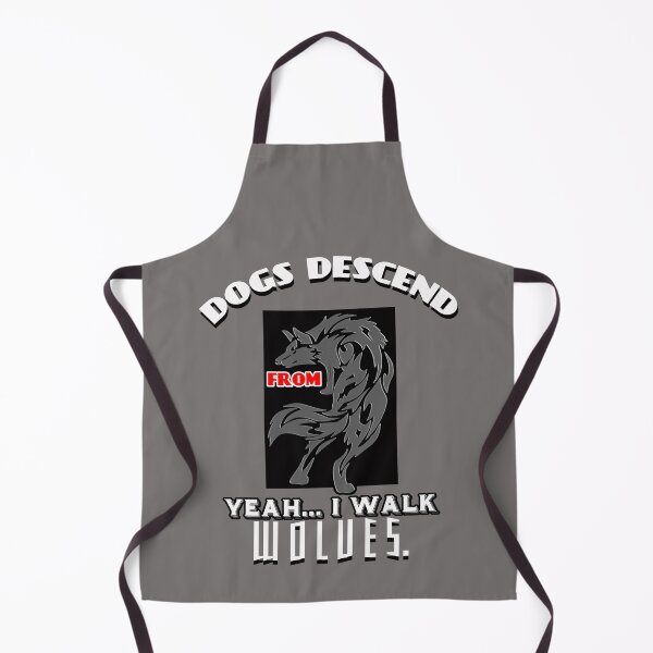 Item preview, Dogs Descend From Wolves-funny dog walking designed and sold by TheMagicKrew.