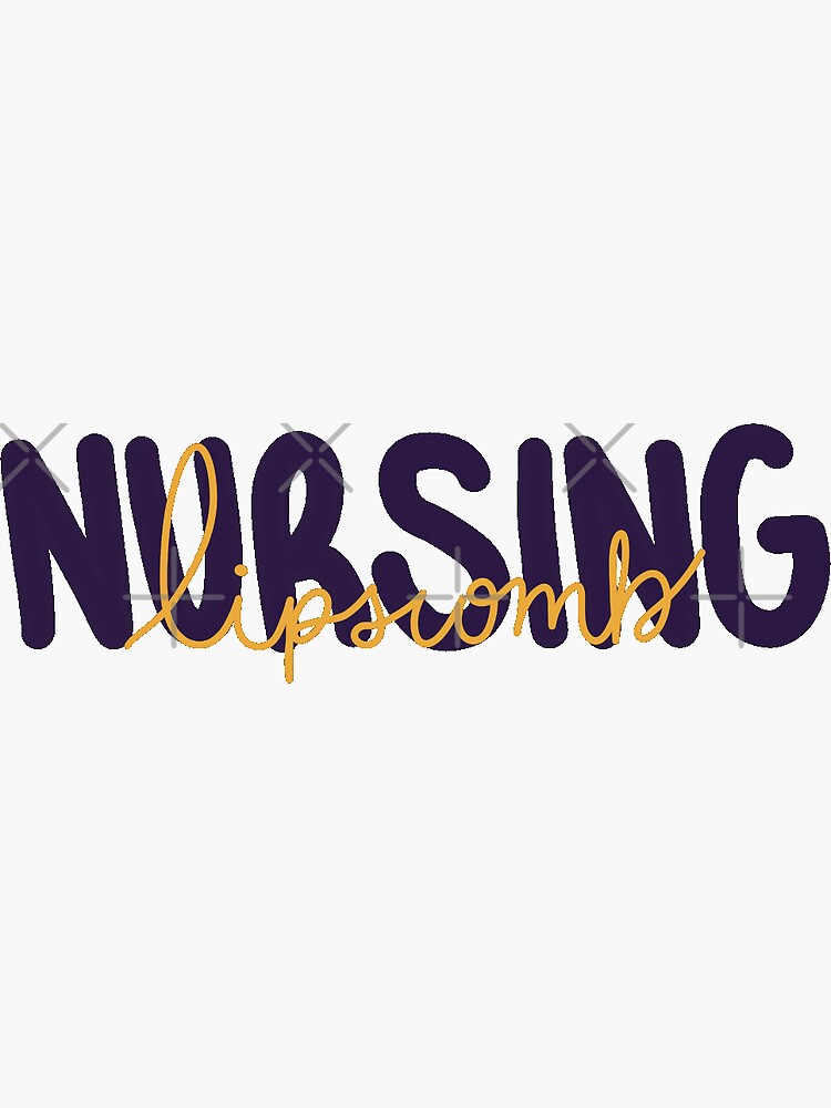 university nursing" Sticker by laurenherring Redbubble