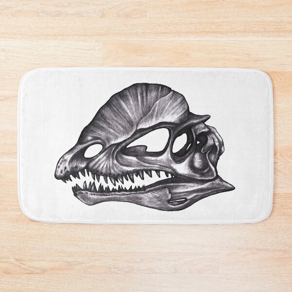 Item preview, Dilophosaurus Monochrome - Dinosaur skulls designed and sold by MonoMano.