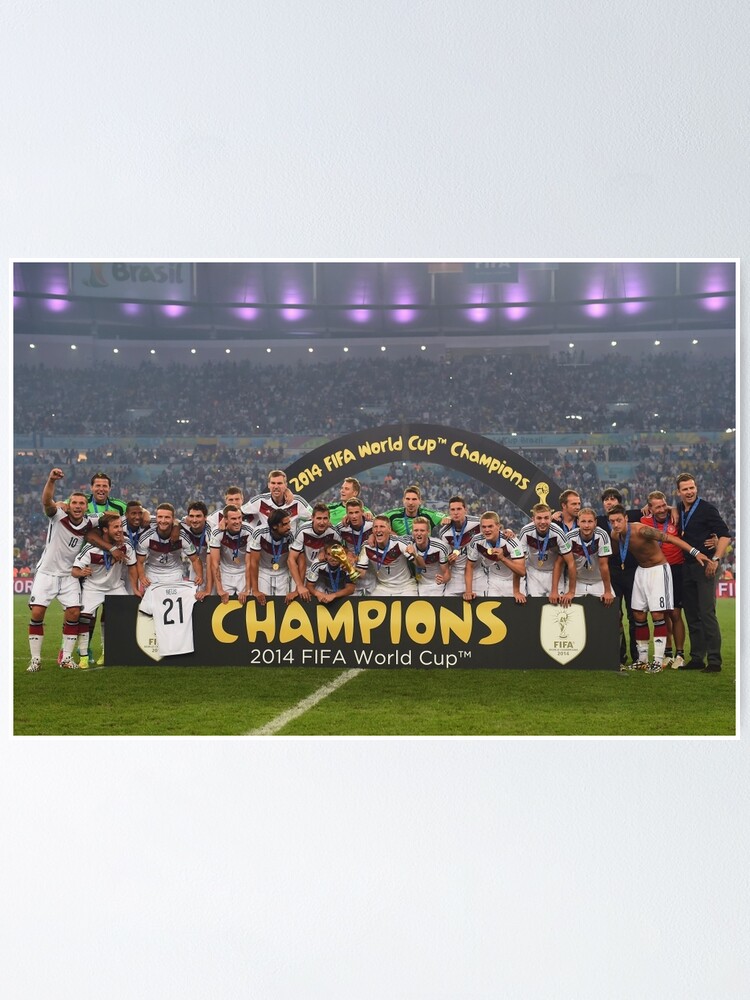 42 x 28 cm - Fußball Weltmeister 2014 A3 Poster DEUTSCHE NATIONALMANNSCHAFT 