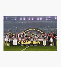 Deutschland WM 2014 Champions Bild Fotodruck