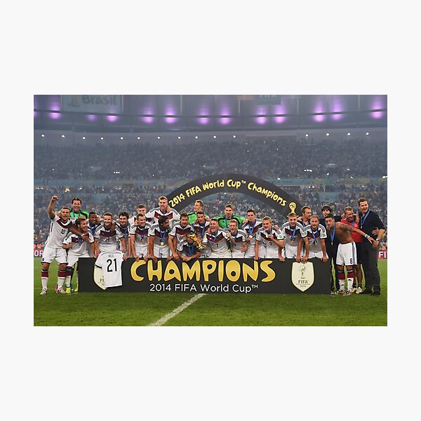 Germany World Cup 2014 Champions Picture Photographic Print