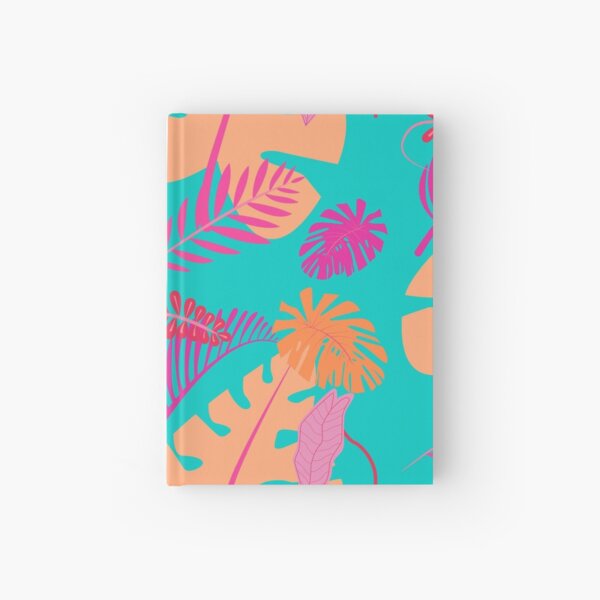Tropical Summer Sunset Flower Hardcover Journal