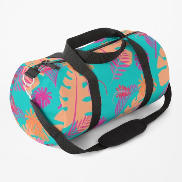 Tropical Summer Sunset Flower Duffle Bag