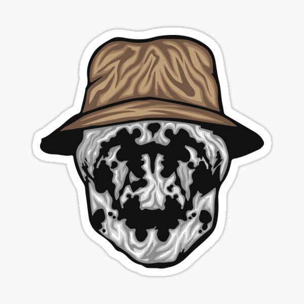 Rorschach Maske Sticker