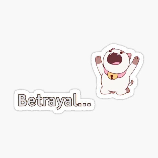puppycat betrayal Sticker