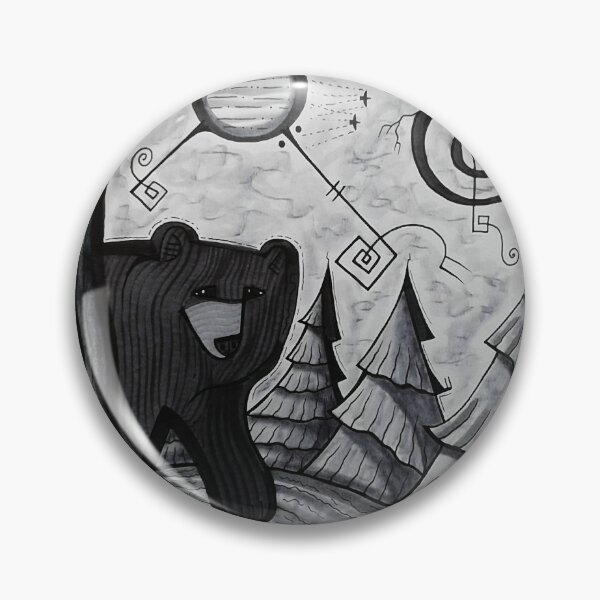 Item preview, Bear and Raven in the Woods designed and sold by ArtistDavidKing.