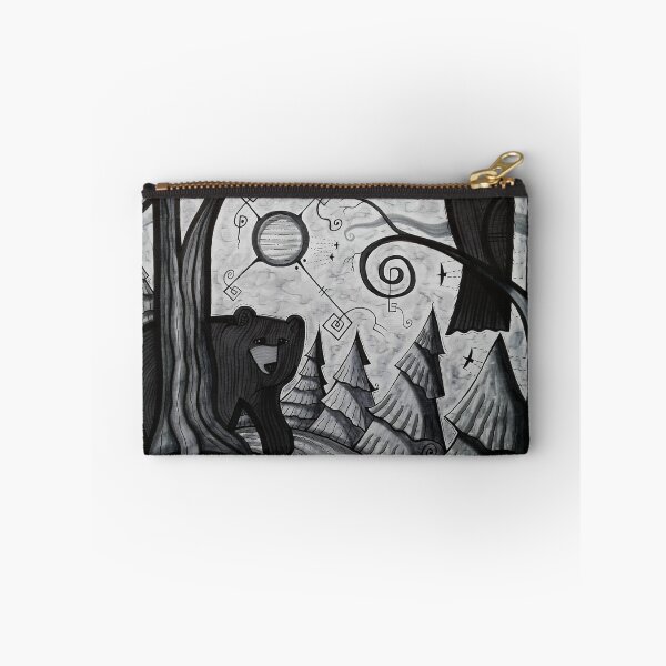 Item preview, Bear and Raven in the Woods designed and sold by ArtistDavidKing.