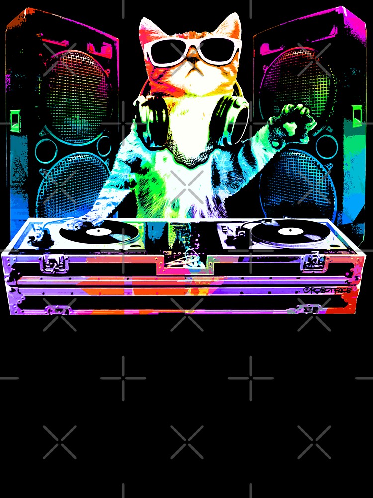 Kitty Cat The Party DJ' Ultra Cotton T-Shirt