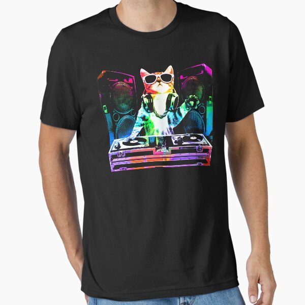Item preview, HOUSE CAT (New DJ Kitty) designed and sold by ROBOTFACE T-Shirts.