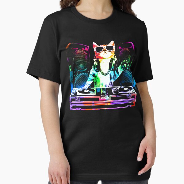 Artikel-Vorschau von HOUSE CAT (Neue DJ Kitty), designt und verkauft von ROBOTFACE T-Shirts.