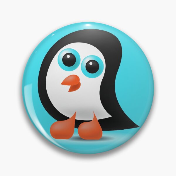 Item preview, cute little penguin with blue eyes designed and sold by Nikoleta Vukovic.