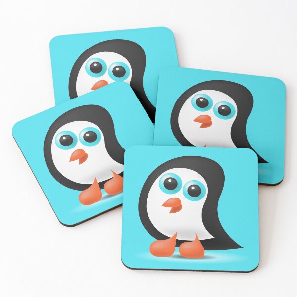 Item preview, cute little penguin with blue eyes designed and sold by Nikoleta Vukovic.