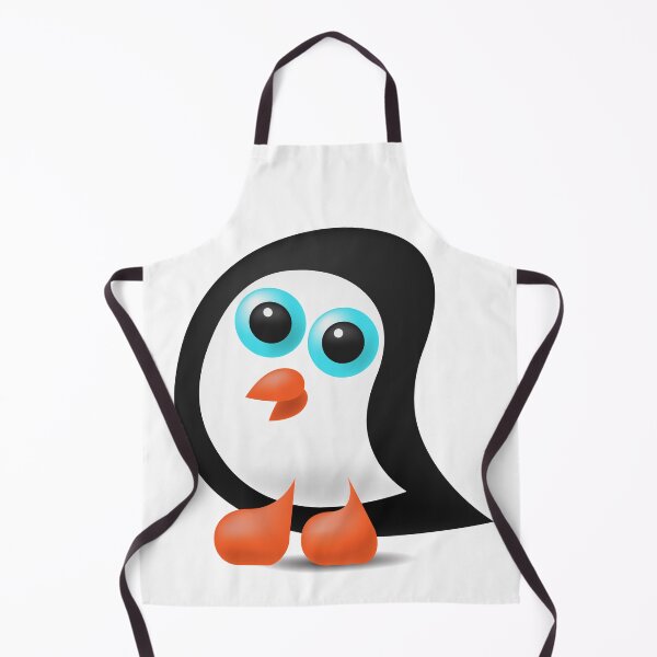 Item preview, cute little penguin with blue eyes designed and sold by Nikoleta Vukovic.