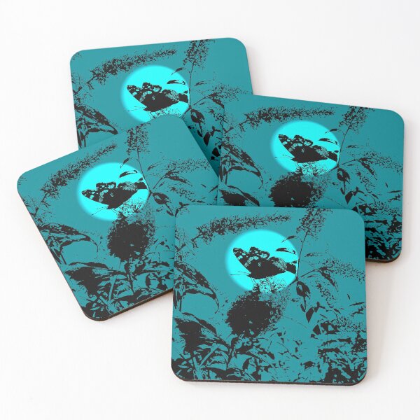 Item preview, Butterfly on blue flower designed and sold by Moonyflower.