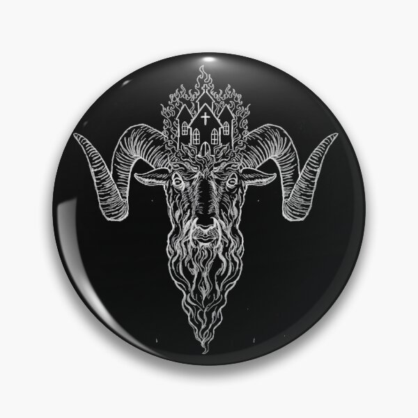Item preview, Burning Church Baphomet designed and sold by ShayneoftheDead.