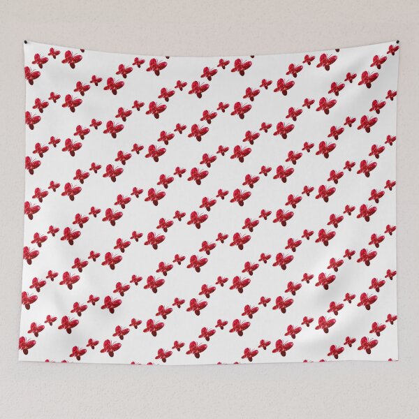Item preview, Red Flowers Butterflies designed and sold by fotorealo.