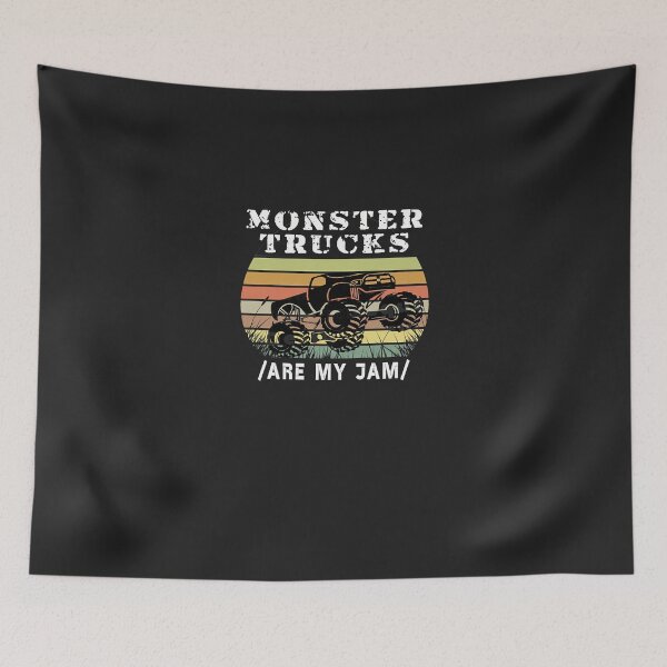 Aperçu de l'œuvre Camions Monster Truck Vintage sont mon Jam rétro Sunset Cool moteurs T-shirt cadeau créée et vendue par Claireshop.