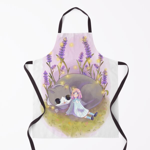 Item preview, Little girl with big cat designed and sold by Spookycatdraws.