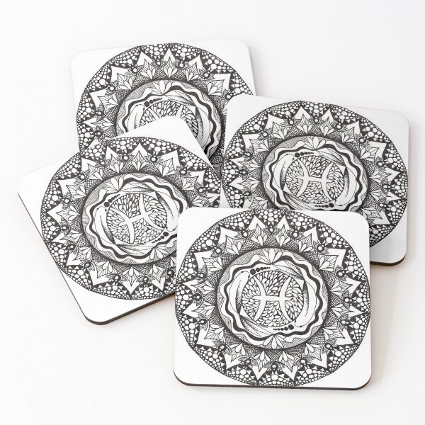 Item preview, Pisces Zodiac Mandala designed and sold by mkagan13.