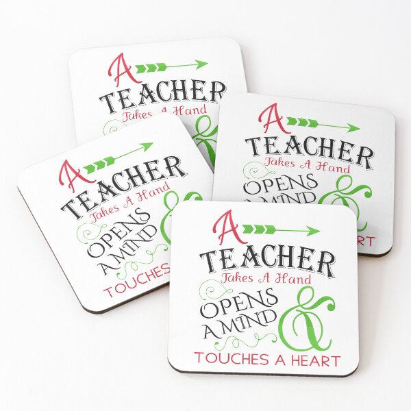 Item preview, A teacher takes a hand opens a mind & touches a heart designed and sold by della95.