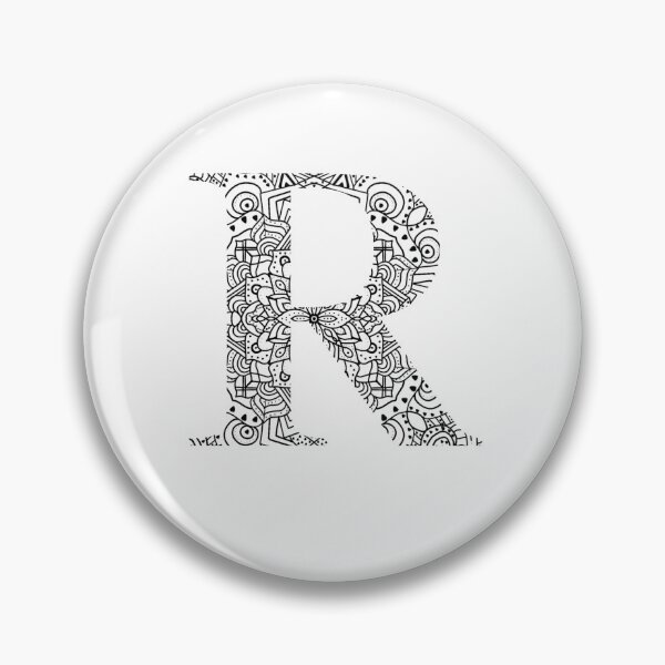 Item preview, "R" Letter Mandala Design designed and sold by Brianna McGill.