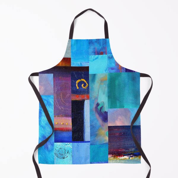 Item preview, Classic Blue Collage Abstract Painting Art designed and sold by NancyMerkle.