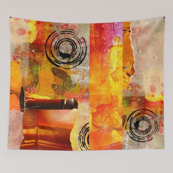 Artikelvorschau, Bold Color Modern Collage Art Muster entworfen und verkauft von NancyMerkle.