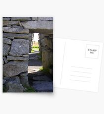 Entrance to Blackhouse ruins Postcards