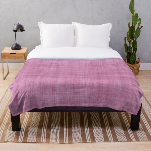 Lavender Purple - Textured Cloth Throw Blanket