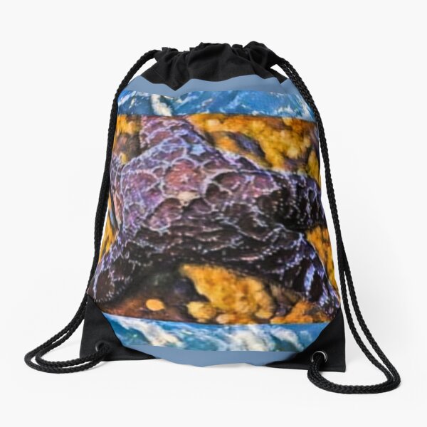 Star fish Pacific Coast Drawstring Bag
