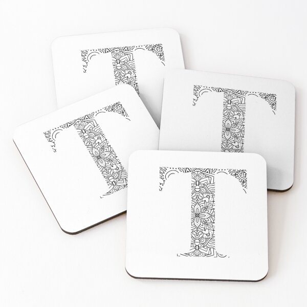 Item preview, "T" Letter Mandala Design designed and sold by Brianna McGill.