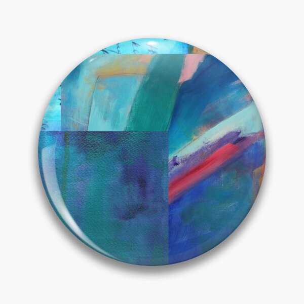 Item preview, Classic Blue Abstract Art Painted Design Pattern designed and sold by NancyMerkle.