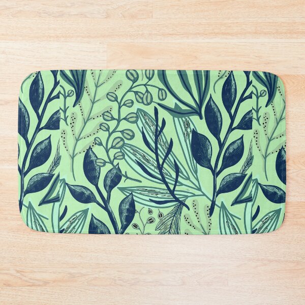Item preview, Abstract Green Jungle Leaf Grean Floral Leaves Pattern  designed and sold by TeesForNerds.