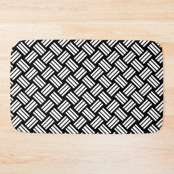 Item preview, Geometric Squiggly Criss Cross line Pattern no.3 Black and White designed and sold by Neil Feigeles.