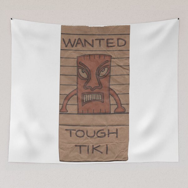 Item preview, WANTED: Tough Tiki designed and sold by KickerBrown.