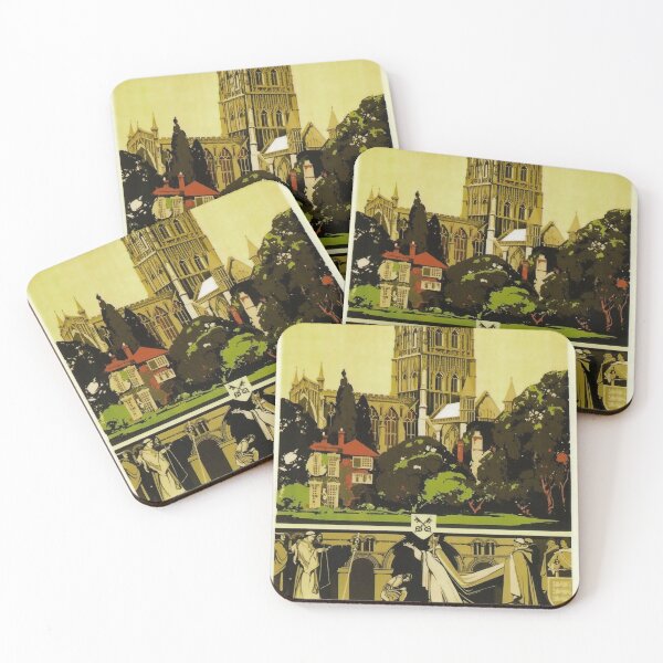 Item preview, Railway Poster Gloucester Cathedral designed and sold by stickart-marek.