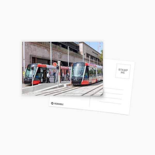 Item preview, Sydney CBD light rail trains at Circular Quay designed and sold by Martin Berry Photography.