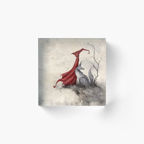 Red Acrylic Block
