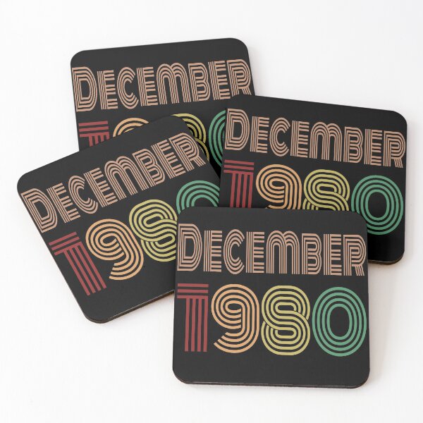 Item preview, Happy 40th Birthday, Happy forties Anniversary, born in December 1980 designed and sold by marosharaf.