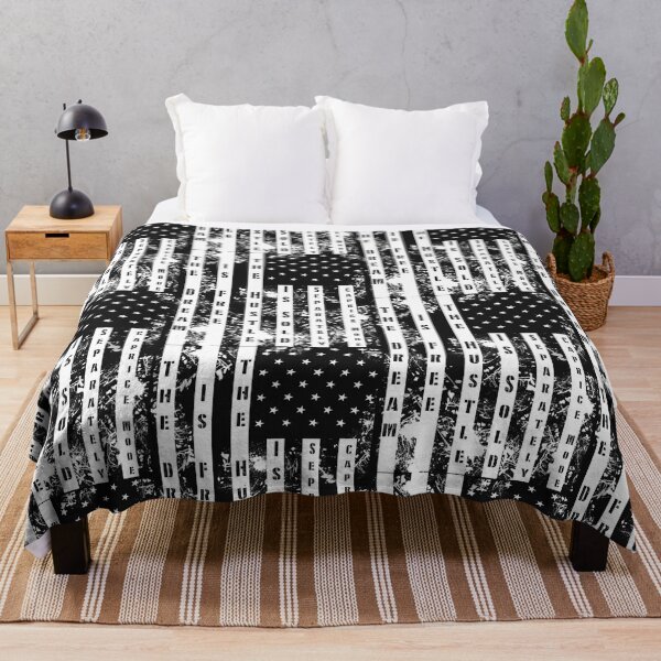 Item preview, The Dream Is Free Black American Flag designed and sold by montezwalls.