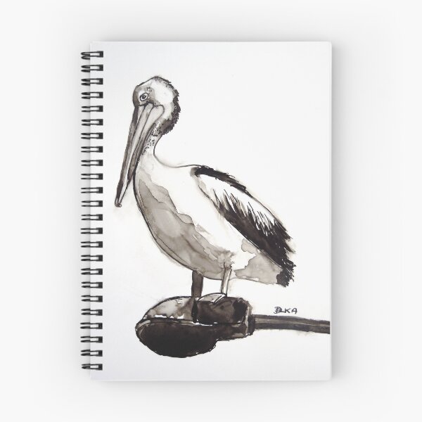 Item preview, Pelican study on yupo designed and sold by Dianne  Ilka.