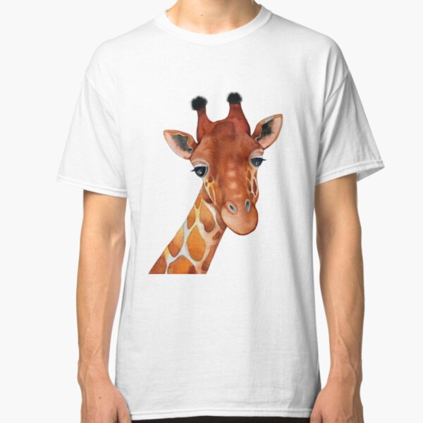 Giraffe Watercolor Classic T-Shirt