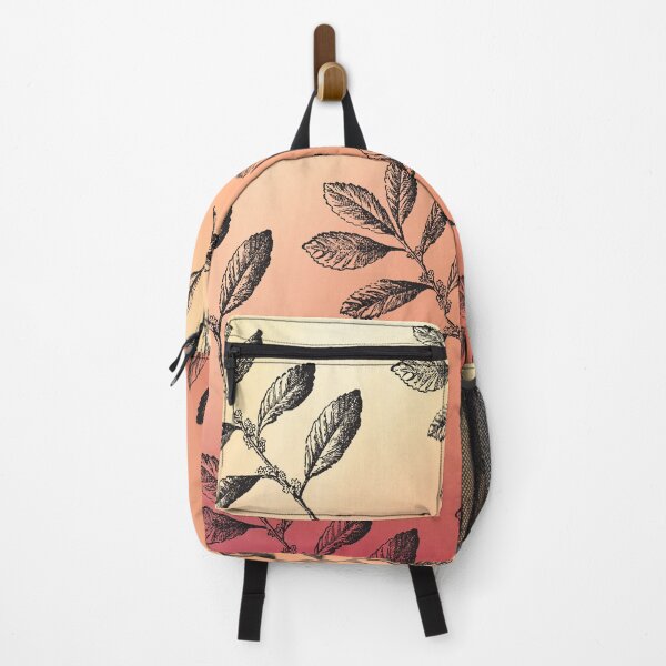 Item preview, Leaf pattern in sunset shade designed and sold by PrakritiPrints.