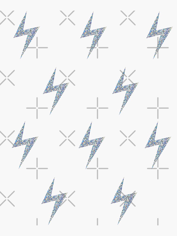 "glitter lightning bolt pack" Sticker for Sale by stickersbyeves