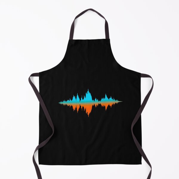 Item preview, Light Blue and Orange Waveform designed and sold by MaeleaTan.