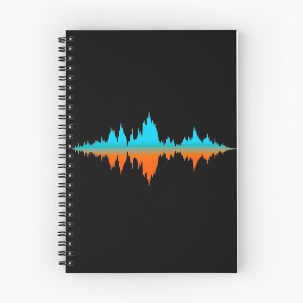 Item preview, Light Blue and Orange Waveform designed and sold by MaeleaTan.