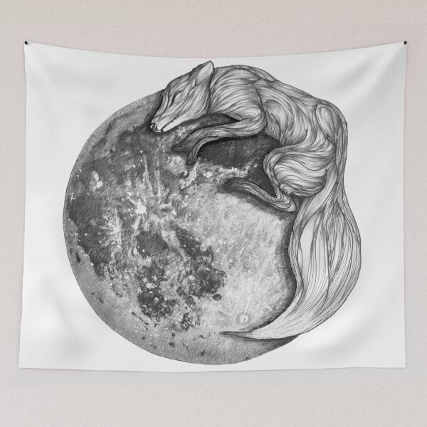 Item preview, Moon Fox designed and sold by ECMazur Art.
