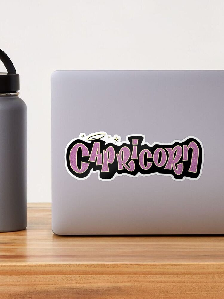 Capricorn Zodiac Glitter Sticker, Capricorn Sticker, Zodiac Kids Glitter  Sticker, Cap Zodiac Sticker, Water Bottle, Laptop, Phone Stickers 