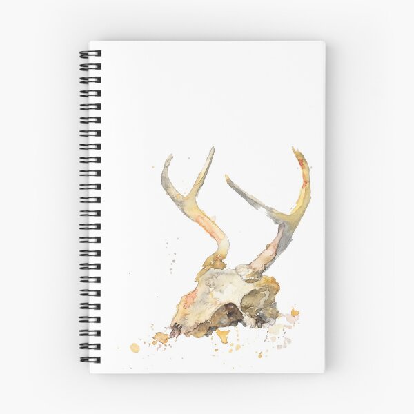 Item preview, Deer Skull and Antlers Watercolor designed and sold by Hannah Rothstein.